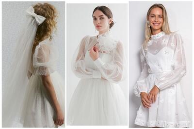 دوست دارید عروس متفاوتی باشید؟ از این 13 مدل لباس عروس کوتاه الگو بگیرید تا همه راجعبتان صحبت کنند! - چی بپوشم