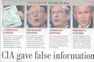 ۱۱ ژوئیه ۲۰۰۴ ـ مسئله عراق : سازمانهای اطلاعاتی ۱۵ گانه آمریکا با چهل میلیارد بودجه در زیر ضربه