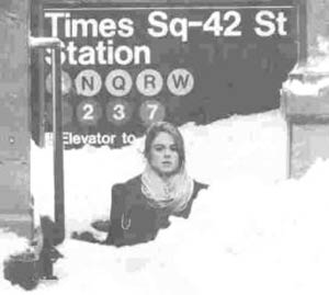 ۱۴ فوریه ۲۰۰۶ ـ برفی به ارتفاع ۷۵ سانتیمتر در شهر نیویورک