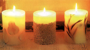 ساخت شمع‌هائی با دو قالب