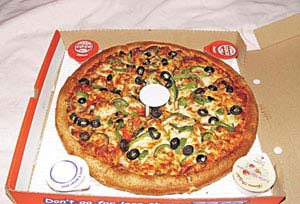 پیتزا سبزیجات با گوشت