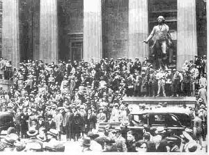 ۲۴ اکتبر ۱۹۲۹ ـ سقوط آزاد بورس نیویورک و آغاز رکود اقتصادی ۱۰ ساله