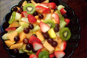 رنگین کمانی از میوه ها