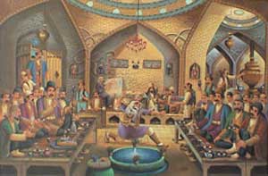 نقاشی قهوه خانه ای در ایران