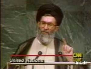 بخشهایی از سخنرانی آیت الله خامنه‌ای رئیس جمهور وقت در سازمان ملل متحد