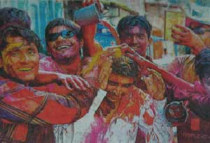 مراسم نوروز در کشور هند جشن ( هولی)