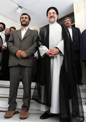 مرز رای احمدی نژاد - خاتمی