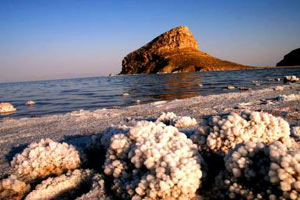 دریاچه ارومیه درحال خشک شدن