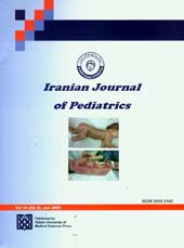 بیماری‌های کودکان ایران ـ سال نوزدهم، شماره ۲ (پیاپی ۶۸)، تابستان ۱۳۸۸