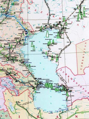 طرحهای خطوط لوله انرژی در حوزه دریای مازندران
