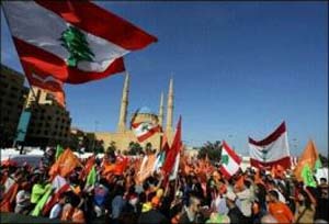 لبنان، صحنه کشمکش غرب