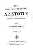 The complete works of aristotle: the revised oxford translation
