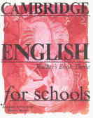 Cambridge English for schools: teacher's book three