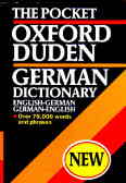 Pocket Oxford - Duden German Dictionary: English - German , German - English