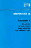 Din handbook 43: fasteners 2 standards for pins, rivets, keys, adjusting and retaining rings