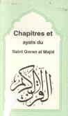 Chapitres Et Ayats Du Saint Qoran Al Majid