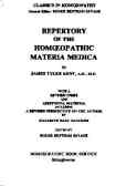 Reportory of the homoeopathic materia medica