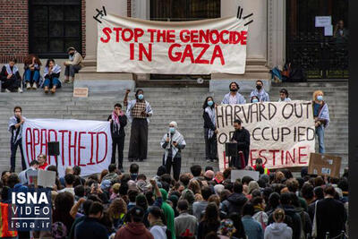 ویدیو/ گسترش اعتراضات دانشجویی در آمریکا در حمایت از فلسطین