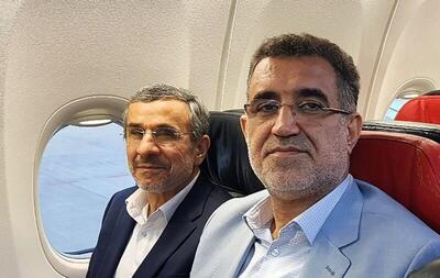 (تصویر) عکسی از محمود احمدی نژاد در حال بازگشت به ایران