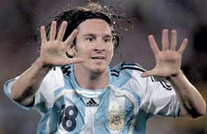 مسی برگ برنده آرژانتین