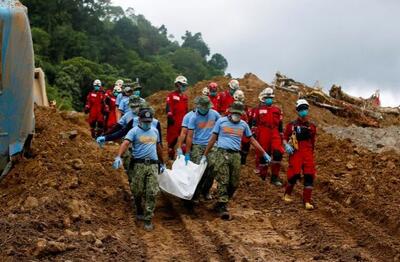 شمار قربانیان رانش زمین در فیلیپین به ۹۲ نفر رسید/ ۳۶ نفر همچنان مفقود