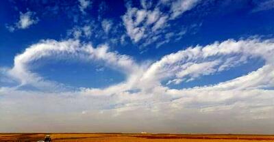 رقص رویایی ابرها در آسمان ایران