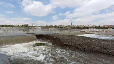 ببینید | پرآب شدن حریم رودخانه وکیل‌آباد مشهد
