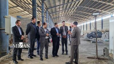 رئیس کل دادگستری ایلام از واحد تولیدی در دست احداث زاگرس فولاد مهران بازدید کرد