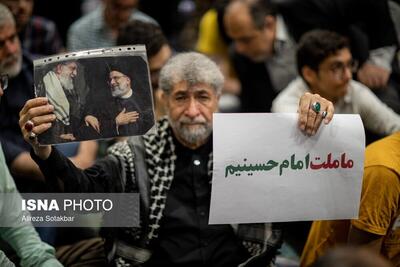 (تصاویر) اجتماع دانشگاهیان تهران در سوگ رئیس جمهور