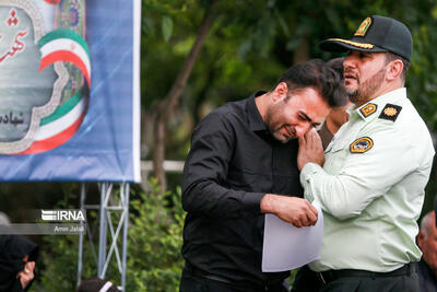 برگزاری مراسم تشییع پیکر سه مأمور نیروی انتظامی