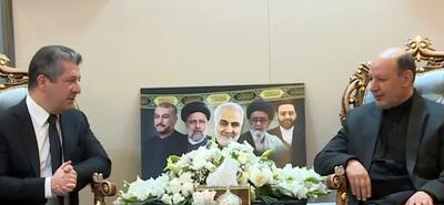 حضور نخست‌وزیر اقلیم کردستان عراق در مراسم یادبود رئیس‌جمهوری فقید ایران