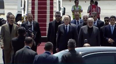 رئیس جمهور تونس به تهران رسید+ عکس