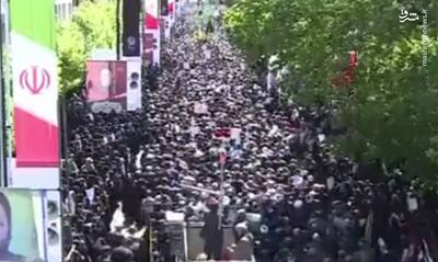 فیلم/ حضور پر شور مردم در مراسم تشییع شهید قدیمی در زنجان