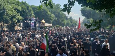 تشییع سردار موسوی در دولت آباد + عکس و فیلم