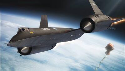 اس آر-71 بلک برد در یک نمای نزدیک(فیلم)