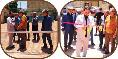 افتتاح زمین تنیس خاکی خرم آباد با حضور مدیرکل ورزش و جوانان لرستان