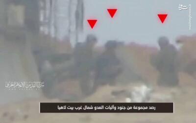 فیلم/ هدف قرار دادن نیروهای اشغالگر توسط سرایاالقدس در شمال غزه