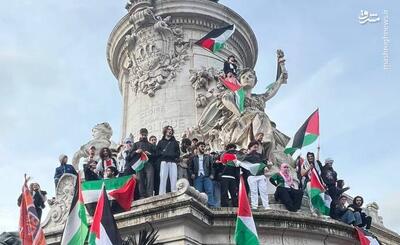 عکس/ تظاهرات همبستگی با غزه در خیابان‌های پاریس