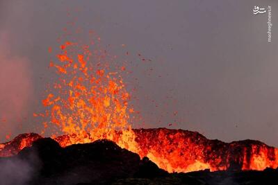 فیلم/ فوران مجدد آتش‌فشان ایسلند