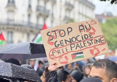 تظاهرات حمایت از فلسطین در فرانسه +فیلم