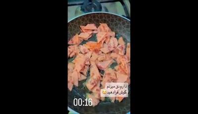 غذای حاضری مورد علاقه شهرام شکیبا که با لذت تمام نوش جان می کند / به سبک ستاره سادات بپزید و ایده بگیرید + ویدیو