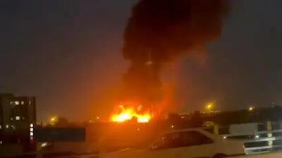 اولین ویدئو از آتش سوزی مرکز خرید اوپال سعادت آباد