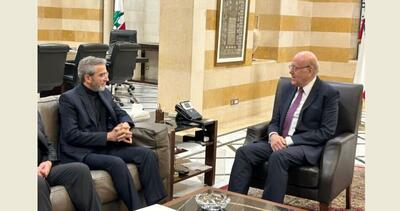 علی باقری با نخست‌وزیر و رئیس پارلمان لبنان دیدار کرد