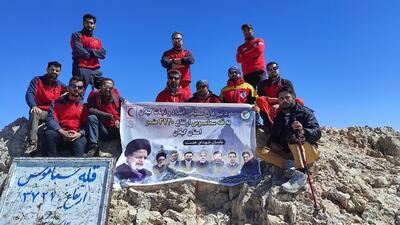صعود تیم های عملیاتی امداد و نجات گیلان به قله سماموس