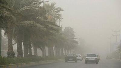 گرد و خاک در آسمان رفسنجان/کیفیت هوا در شرایط خطرناک