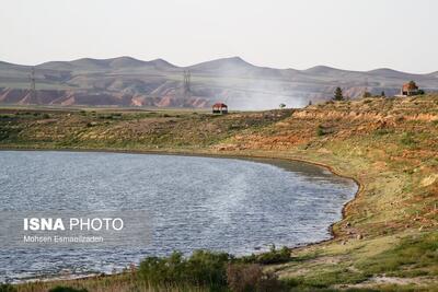 (تصاویر) دریاچه بزنگان در خراسان رضوی