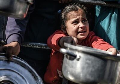 نمایش تصویر کودکان گرسنه غزه در کنگره آمریکا