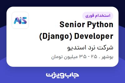 استخدام Senior Python (Django) Developer در شرکت نرد استدیو