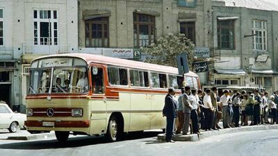 ببینید / ایستگاه اتوبوس میدان توپخانه در 77 سال پیش