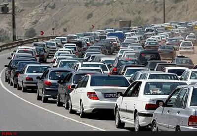 ترافیک سنگین در محور رشت - امامزاده هاشم